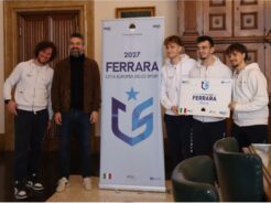 RICONOSCIMENTO DA PARTE DEL COMUNE DI FERRARA ALLA SQUADRA DELLA BERNARDI, SCHIAVINA, QUARTARONE, POLI E BALDAZZI, PER AVER RAGGIUNTO LA PRESTIGIOSA A2 &ndash; ESTENSE.COM &ndash; IL RESTO DEL CARLINO 22 APRILE 2026